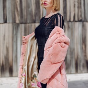 pink mink coat