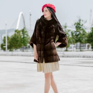 brown mink coat